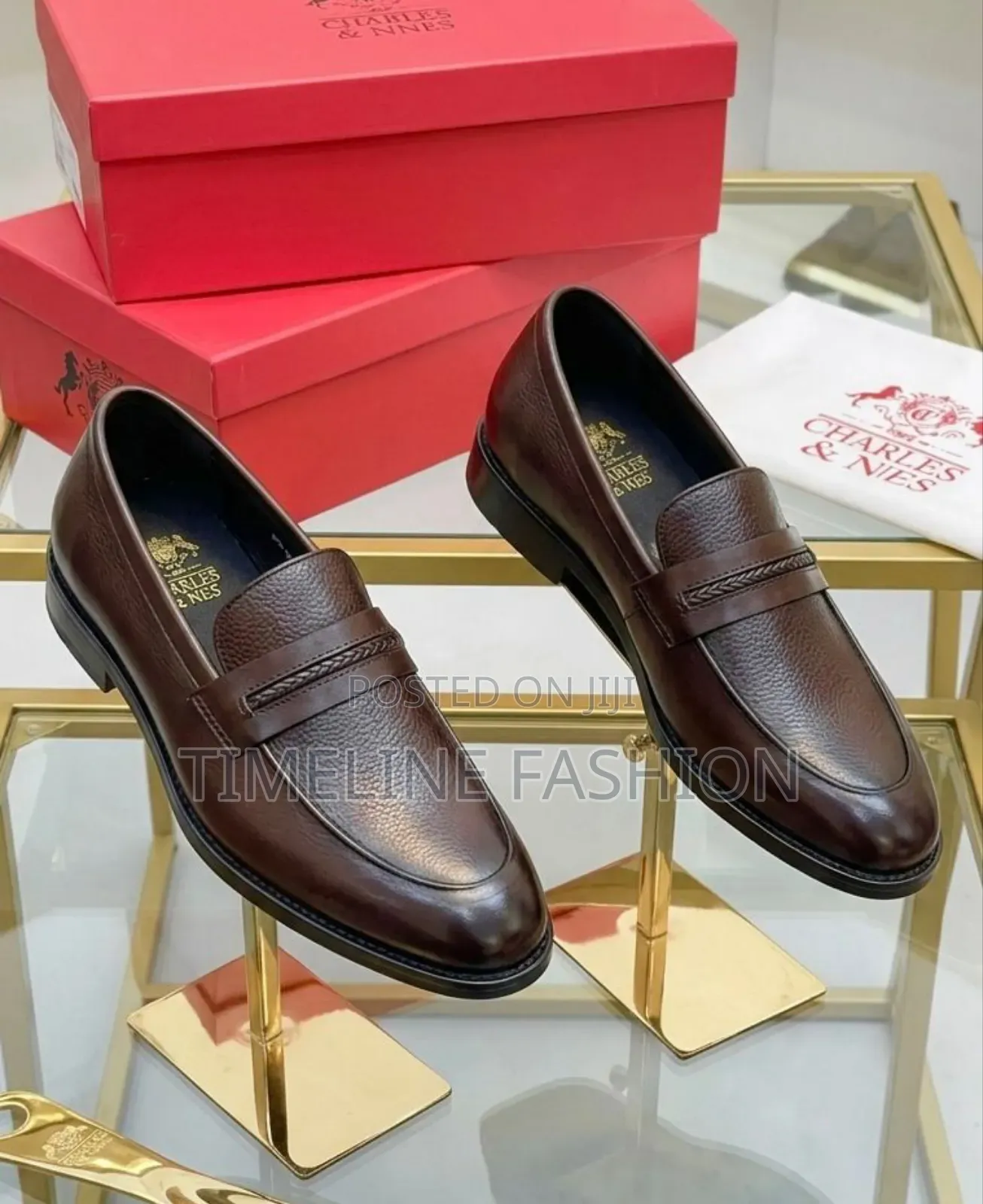 Charles and Jones Men's Coffee Brown Casual Shoes