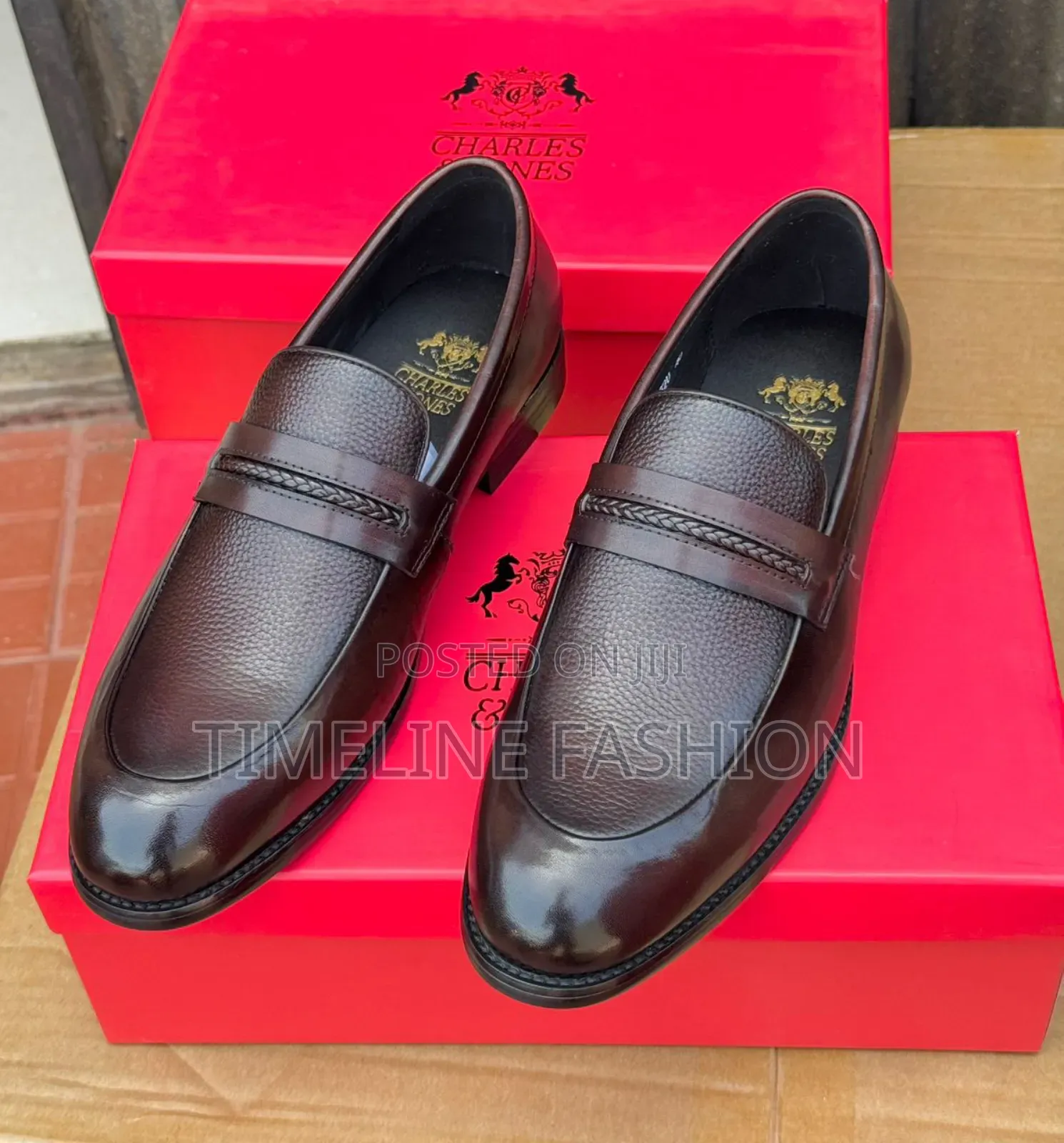 Charles and Jones Men's Coffee Brown Casual Shoes