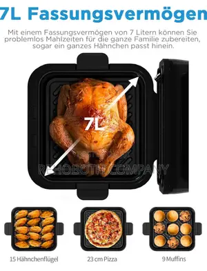 Midea Dualtaste Hot Air Fryer 7l, Airfryer XXL