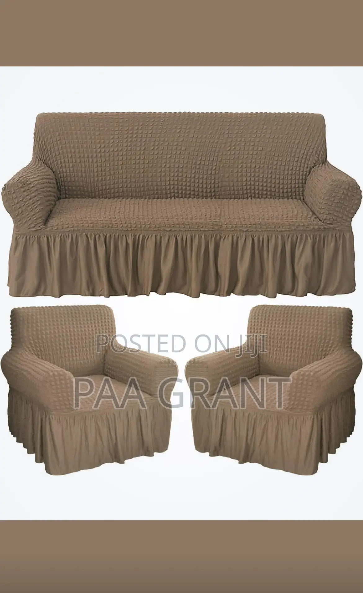 Smart Prediction for for Even Large Sofas( Skirt Covers in Diff Colors