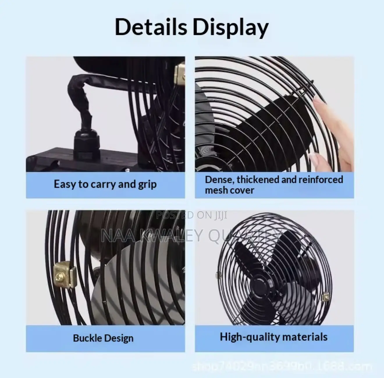 Rechargeable Electric Fan