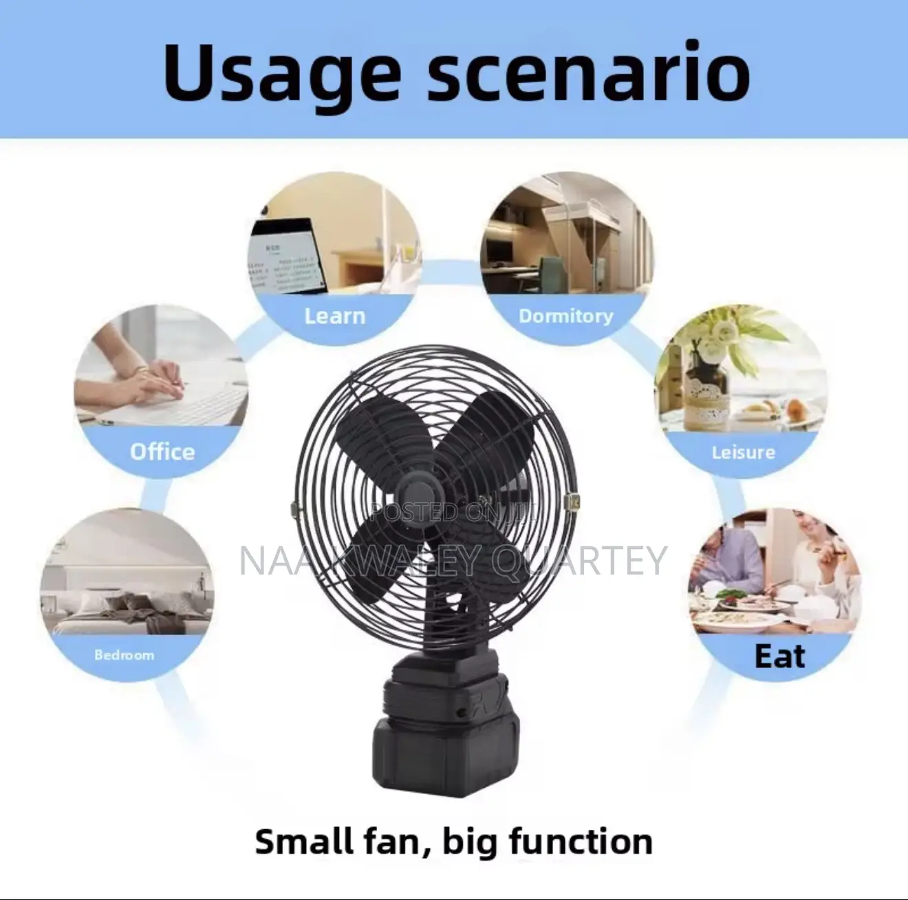 Rechargeable Electric Fan