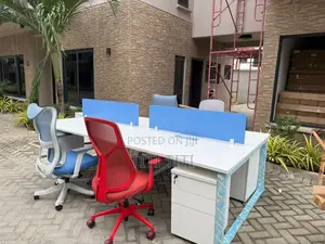4-Seater Office Workstation Desk (Without Chairs)