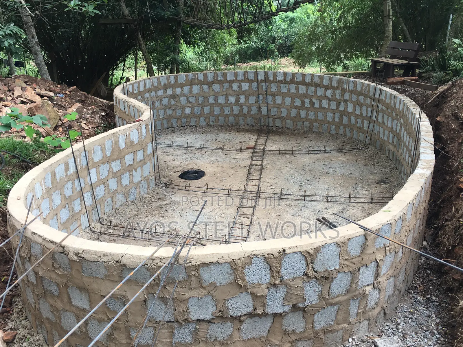 Steel Bender (Steel Reinforcements in Swimming Pool)