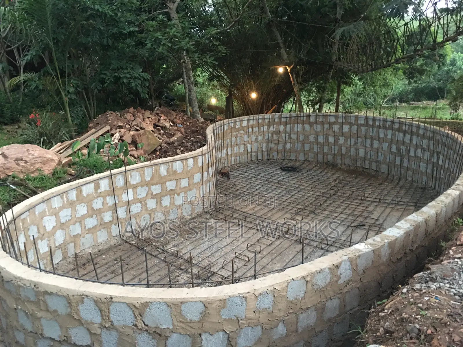 Steel Bender (Steel Reinforcements in Swimming Pool)