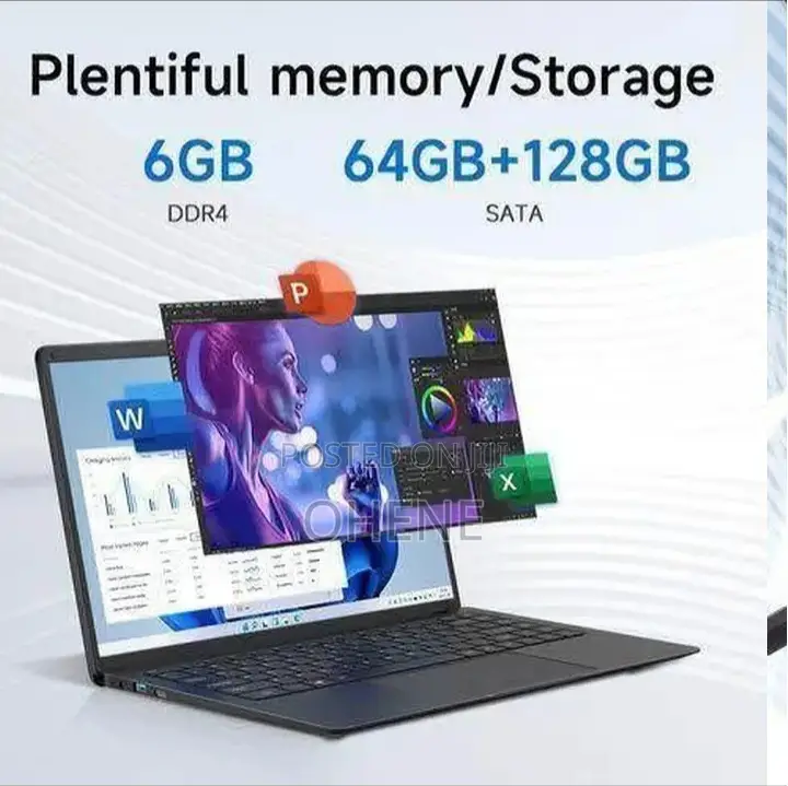 New Laptop 4GB Intel HDD+SSD 256GB