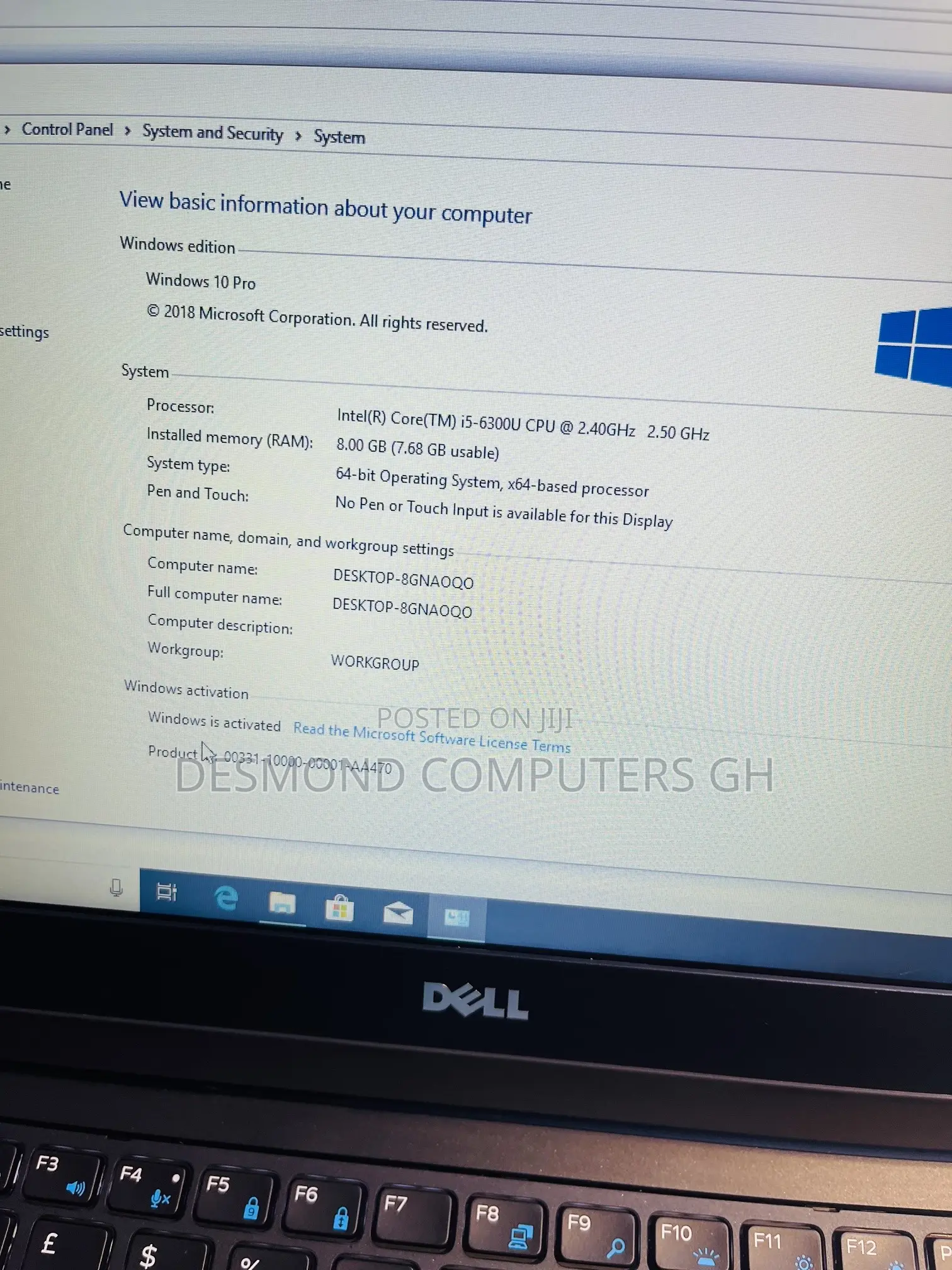 Laptop Dell Latitude 14 E5470 8GB Intel Core i5 SSD 128GB