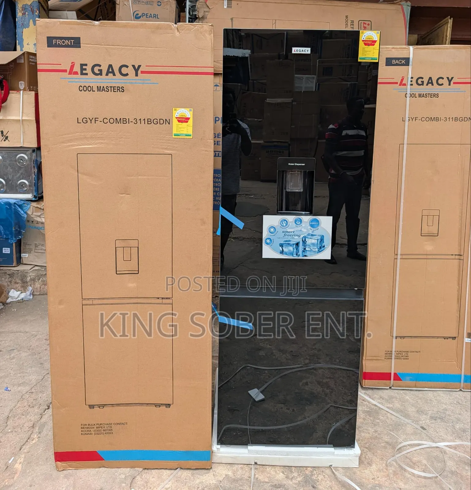 Legacy 311ltrs Black Mirror Fridge Ghc4900