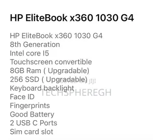 Laptop HP Elite Dragonfly x360 8th Gen 8GB Intel Core i5 SSD 256GB