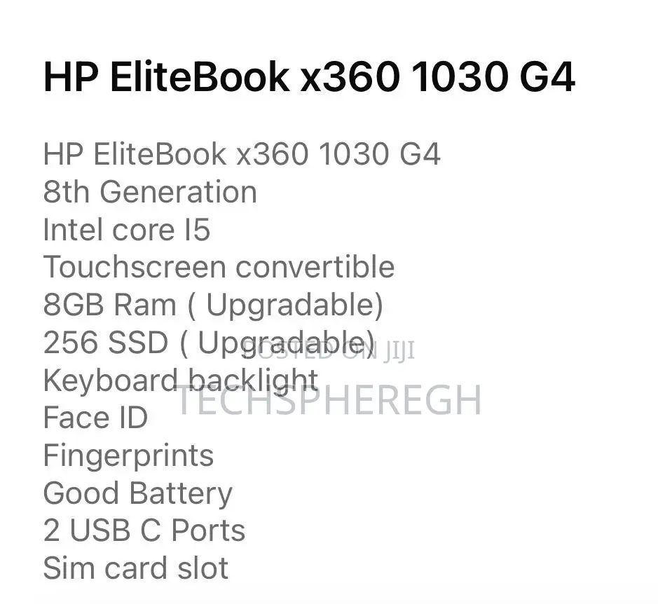 Laptop HP Elite Dragonfly x360 8th Gen 8GB Intel Core i5 SSD 256GB