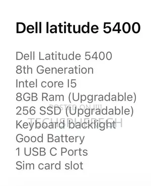 Laptop Dell Latitude 5400 8GB Intel Core i5 SSD 256GB