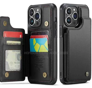 High Quality Shockproof Leather Case With Magnetic Wallet Card Holder