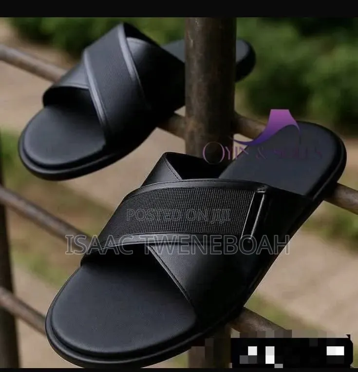 Premium Handmade Tee Slippers – African Leather Sandals