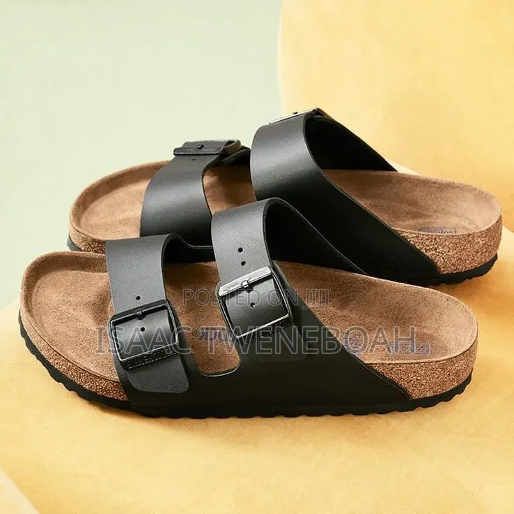 Premium Handmade Tee Slippers – African Leather Sandals