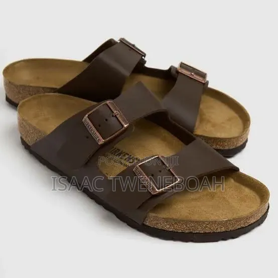 Premium Handmade Tee Slippers – African Leather Sandals