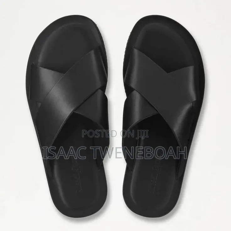 Premium Handmade Tee Slippers – African Leather Sandals