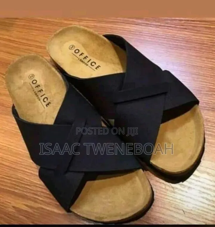 Premium Handmade Tee Slippers – African Leather Sandals