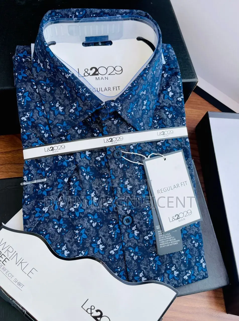 L 2029 Patterned Regular Fit Dress Shirt.