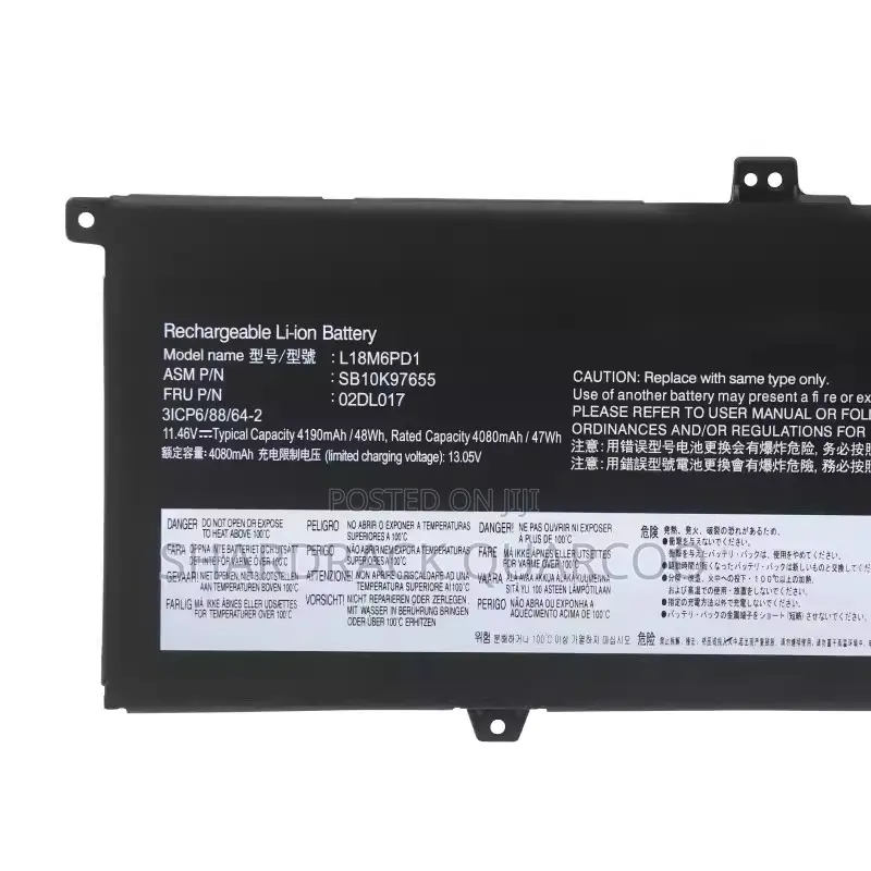 L18c6pd1 Battery for Lenovo Thinkpad X13 Gen 1 X390 X395 Tp00106a