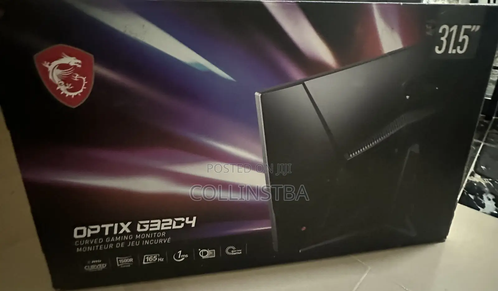 Msi 32 Inches Curved Edgeless Gaming Monitor, 165hz Brand New