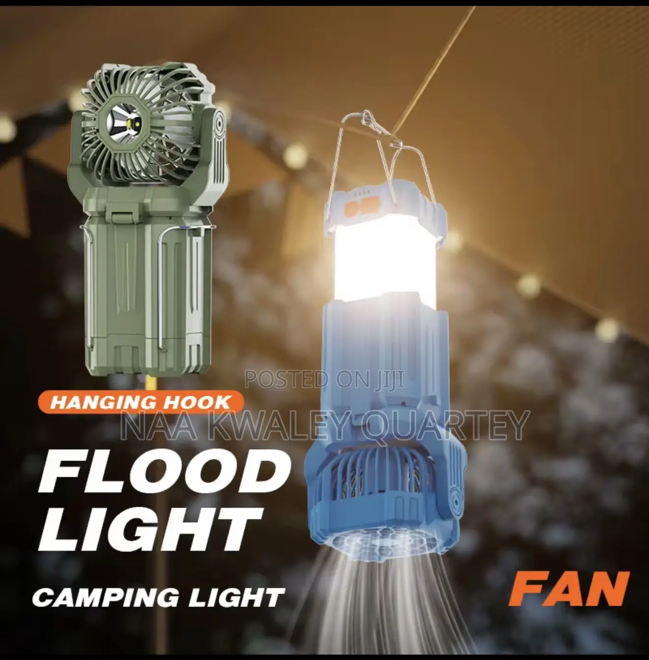 Rechargeable Light and Fan