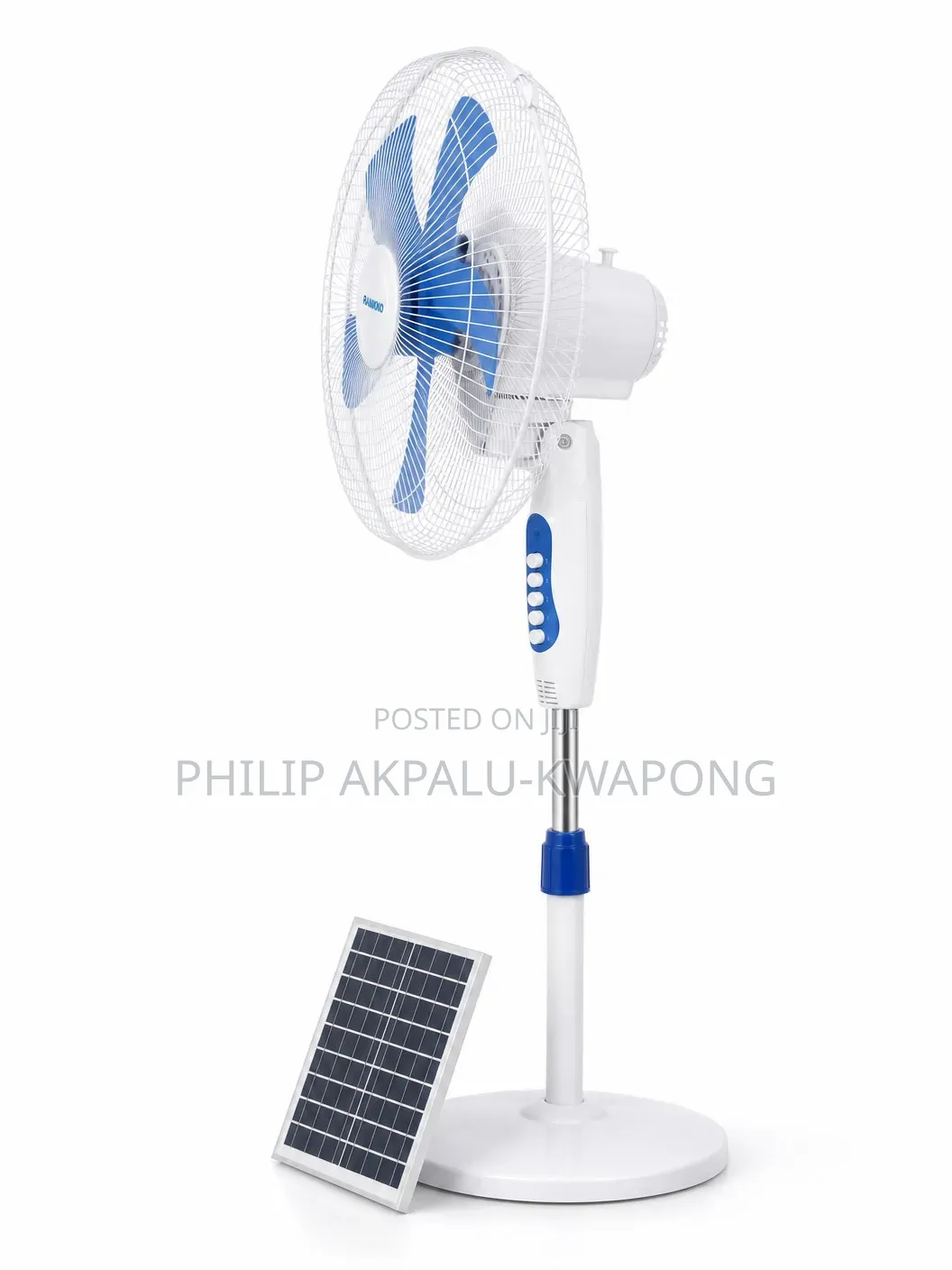 Rechargeable Solar Fan Ramkko Germani