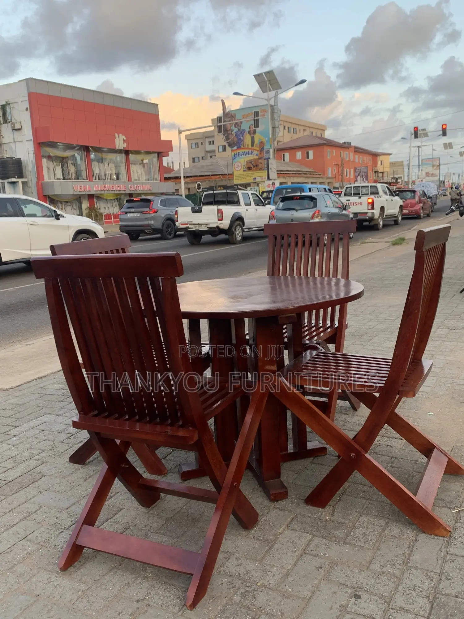 Wooden Chair and Table