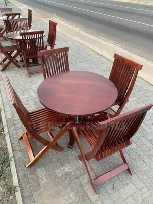 Wooden Chair and Table