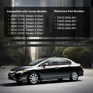 4pcs Weatherstrip Window Seal
Fitment for Honda Civic 2006-2011