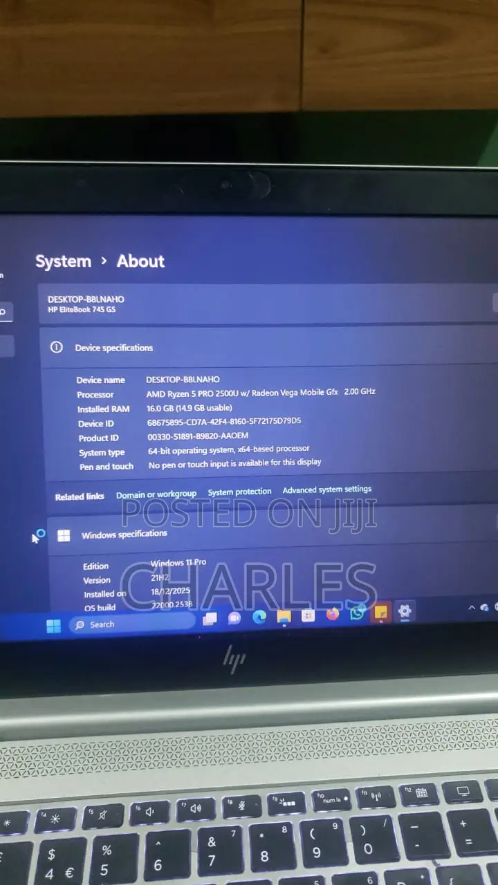Laptop HP EliteBook 840 G6 16GB AMD Ryzen 5 SSD 256GB