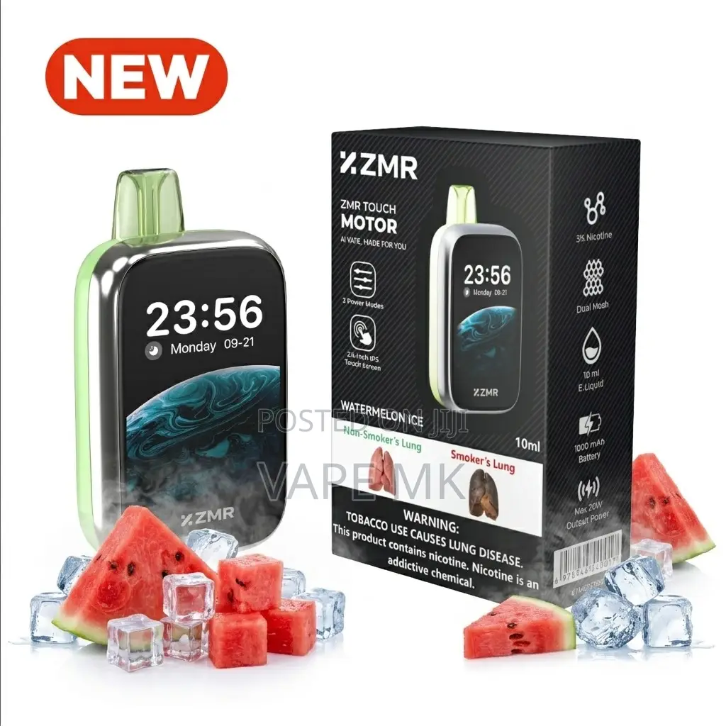 ZMR 30000puffs Watermelon Ice Vape Disposable Chargable Screen Shisha