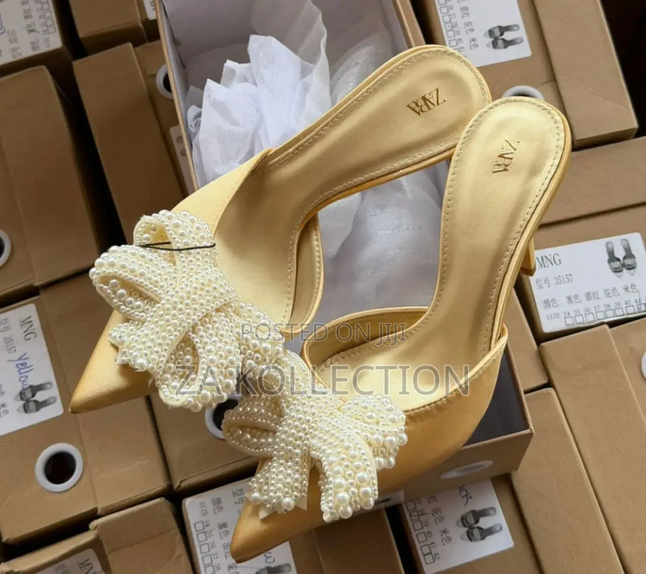 Fashionable Zara Ladies Heel Slippers