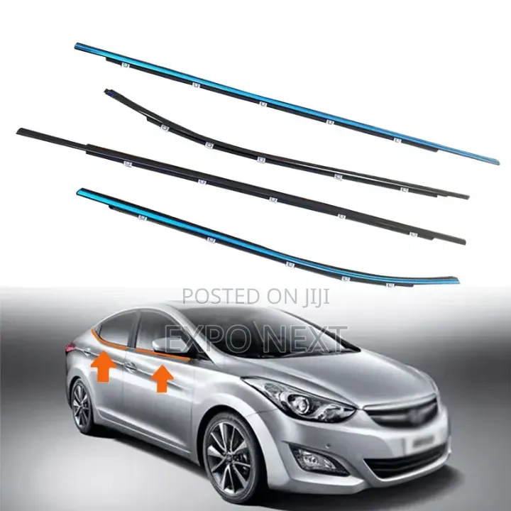 Window Moulding Trim Weatherstrip Chrome Seal for Elantral 1996-2025