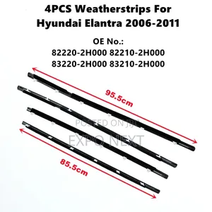 Window Moulding Trim Weatherstrip Chrome Seal for Elantral 1996-2025