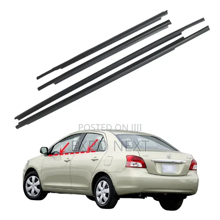 Toyota Yaris Sedan 2007-2016 Window Moulding Trim Weatherstrip Chrome