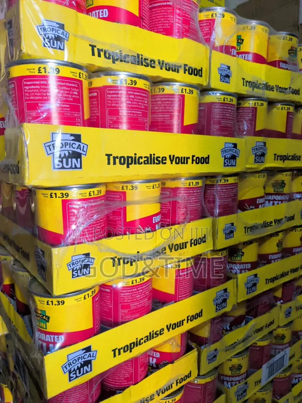 Tropical Sun Evaporated Milk