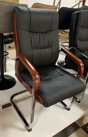 Visitors Chair With Wood Armrests