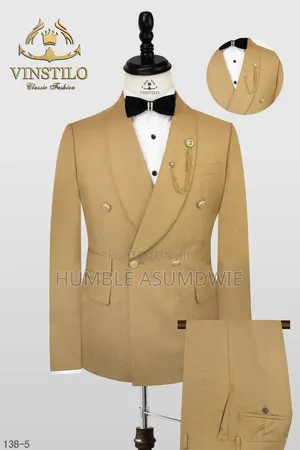 Cream Tuxedo Wedding Suit