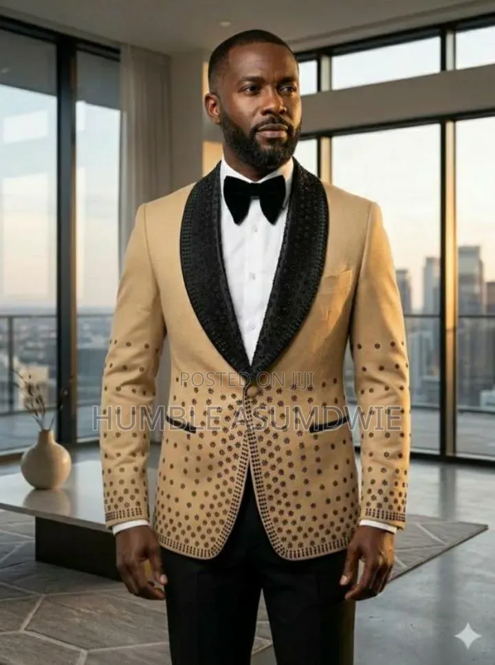 Stone Embellished Suits for Wedding and Dinner