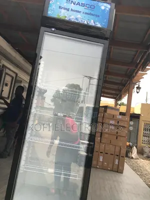 Nasco 358l Glass Door Fridge With Fast Cooling