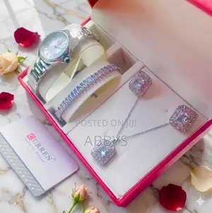 Crystal Silver 5in1 Jewelry Set