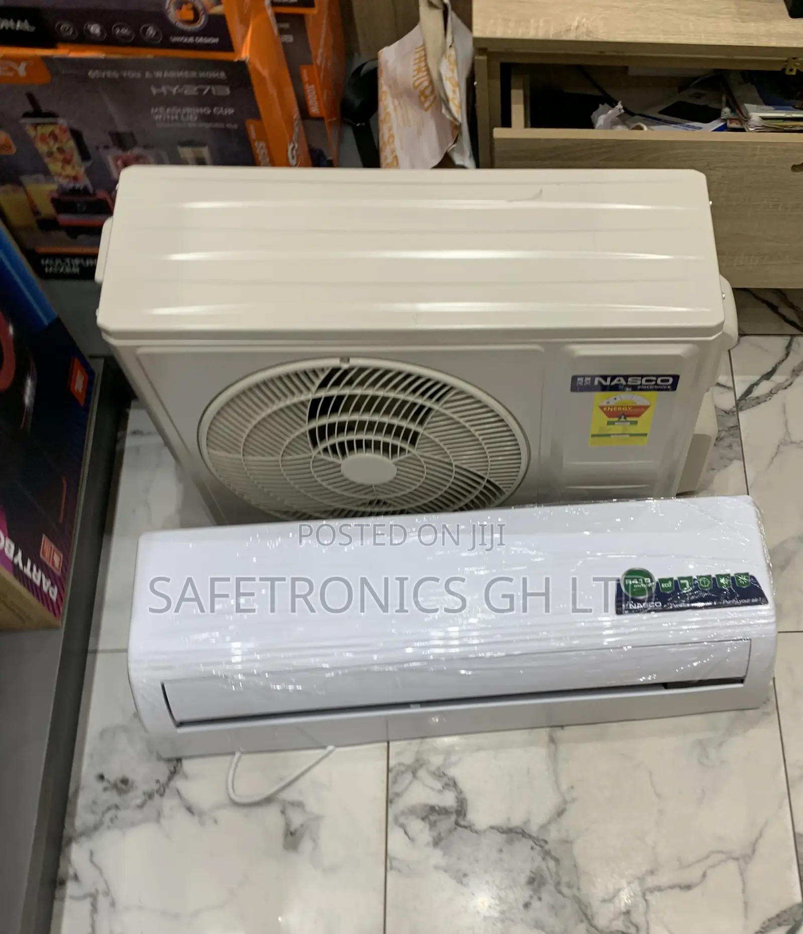 Premium White Nasco-1.5hp-R410-Split-Dual-Inverter-Air-Conditioner-