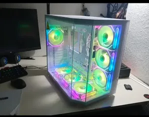 Acrylic Plexiglass Stylish Gaming PC Case 7 ARGB Fan + Remote