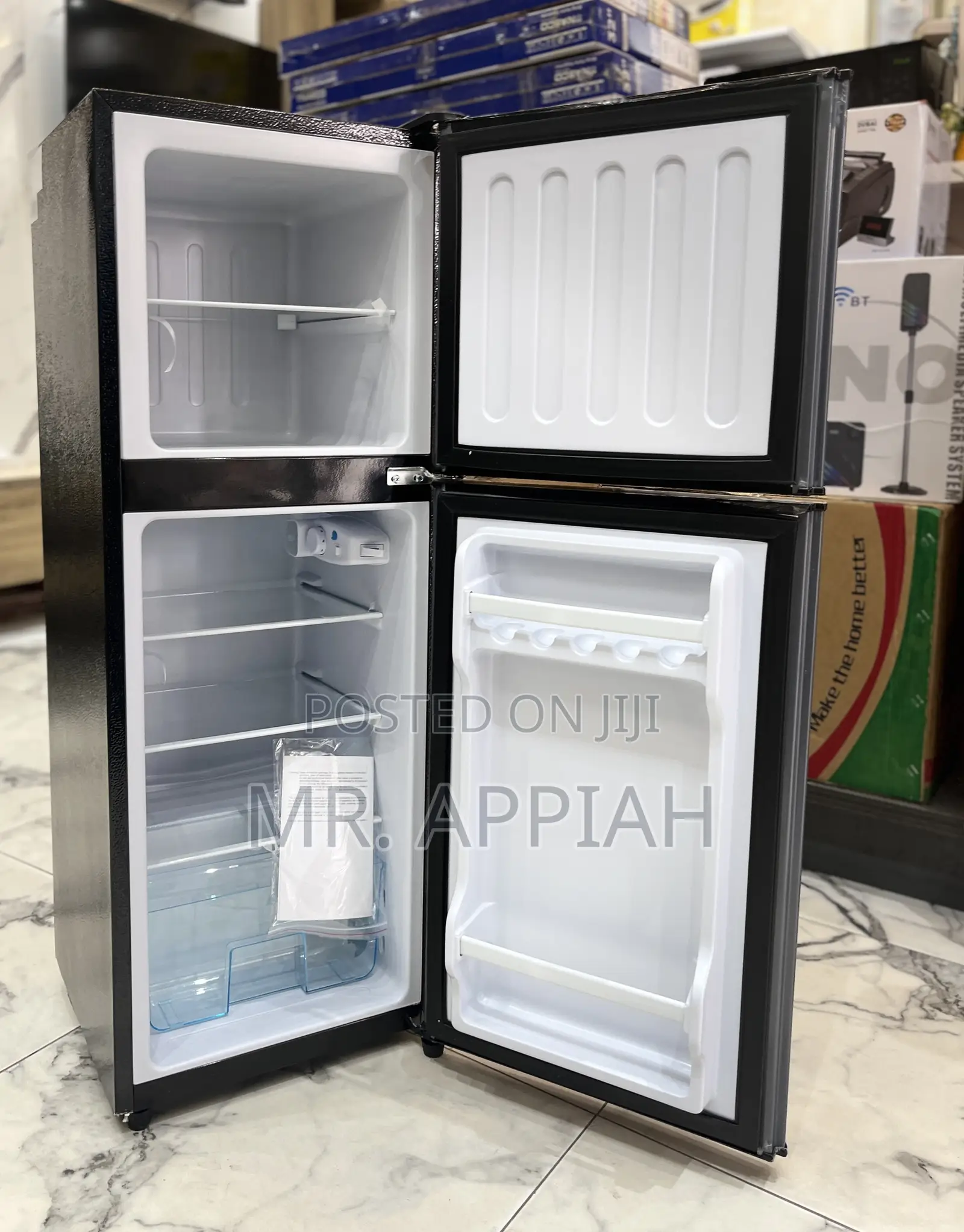 Rapid Chilling Nasco Nasd2-13fl Top Freezer Fridge(112l)Dark Gray