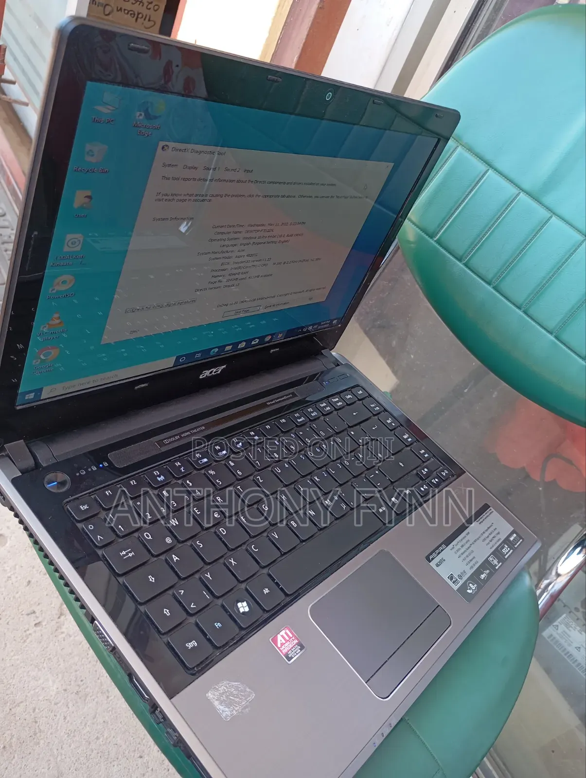 Laptop Acer Aspire 4820TG 4GB Intel Core i3 HDD 500GB