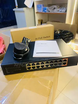 Xpaces GNT-Es18ud-P 16-Port Poe + 2gigabit, Network Unmanaged Switch
