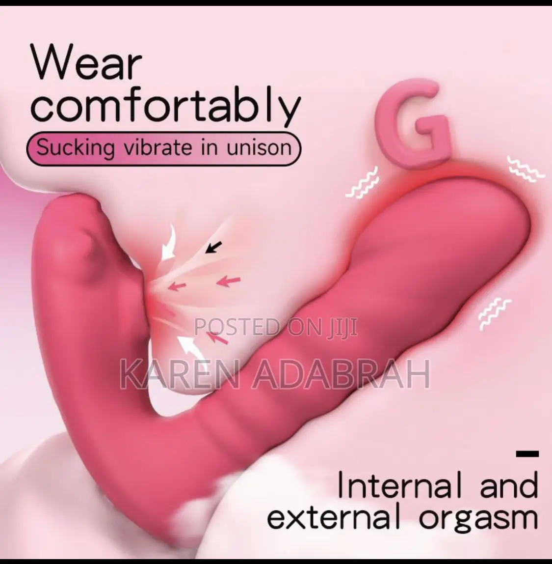 Rose G-Spot Vibrator With 10 Licking Clitoral Vibration Mode