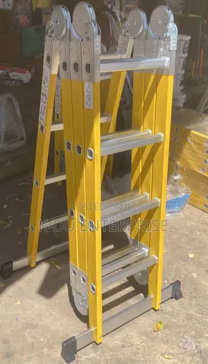 Yellow Fiberglass Ladder 4x4