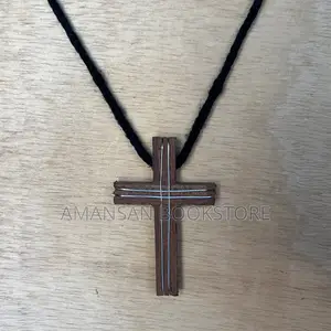 Cross Necklace (Brown)