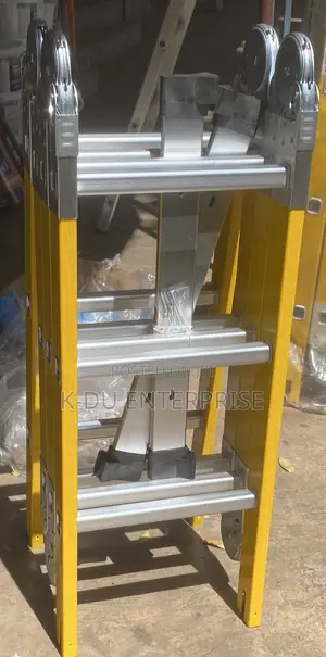 Yellow Fiberglass Ladder 4x3 (12ft)